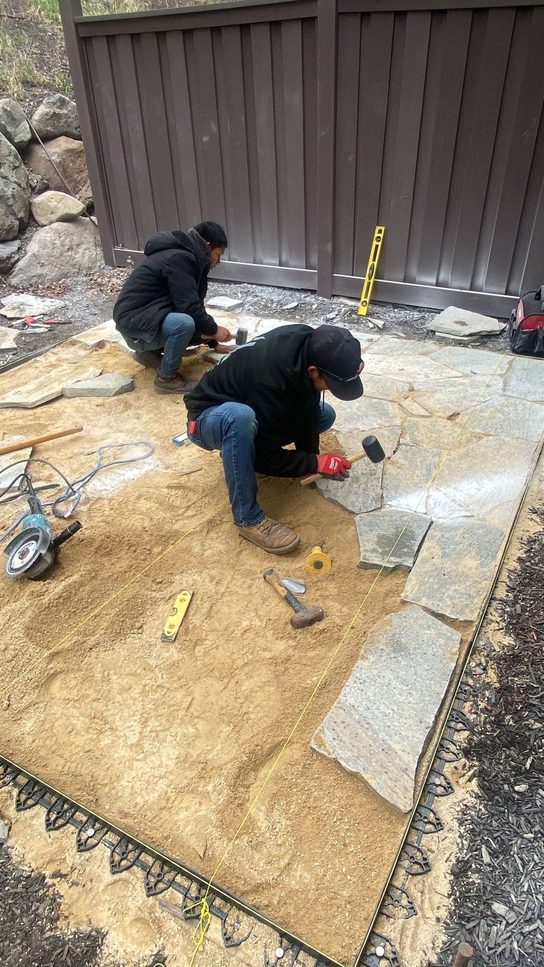 High West hardscaping project