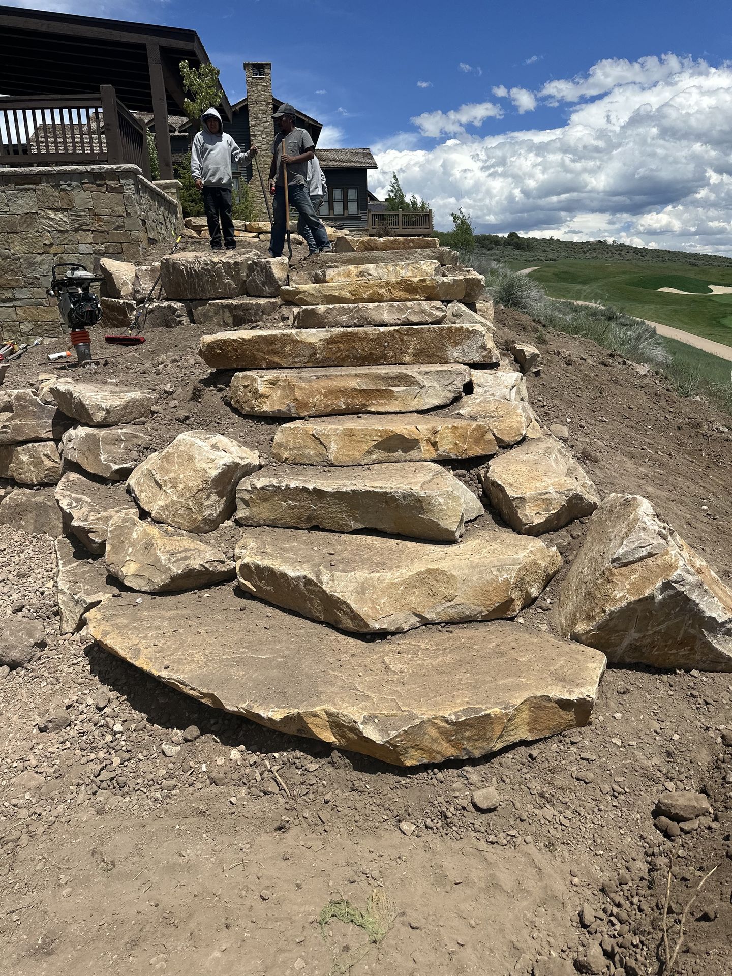 High West hardscaping project