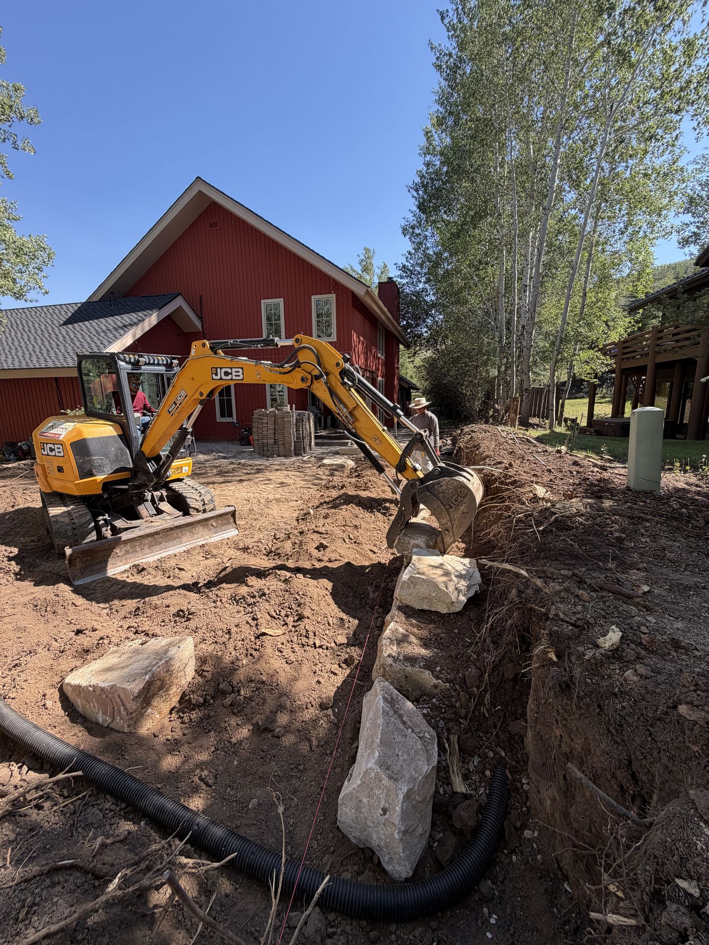 High West hardscaping project