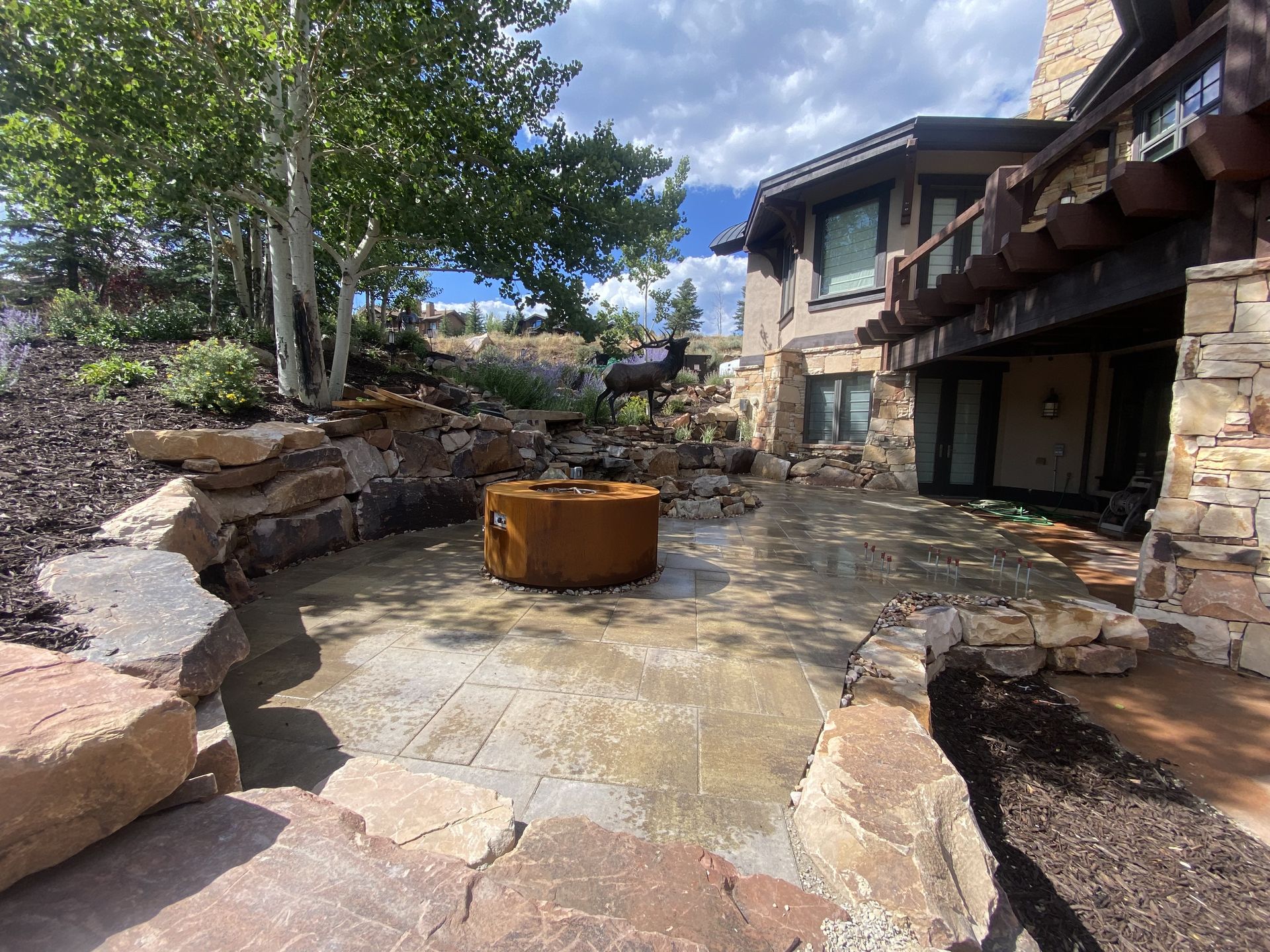 High West hardscaping project