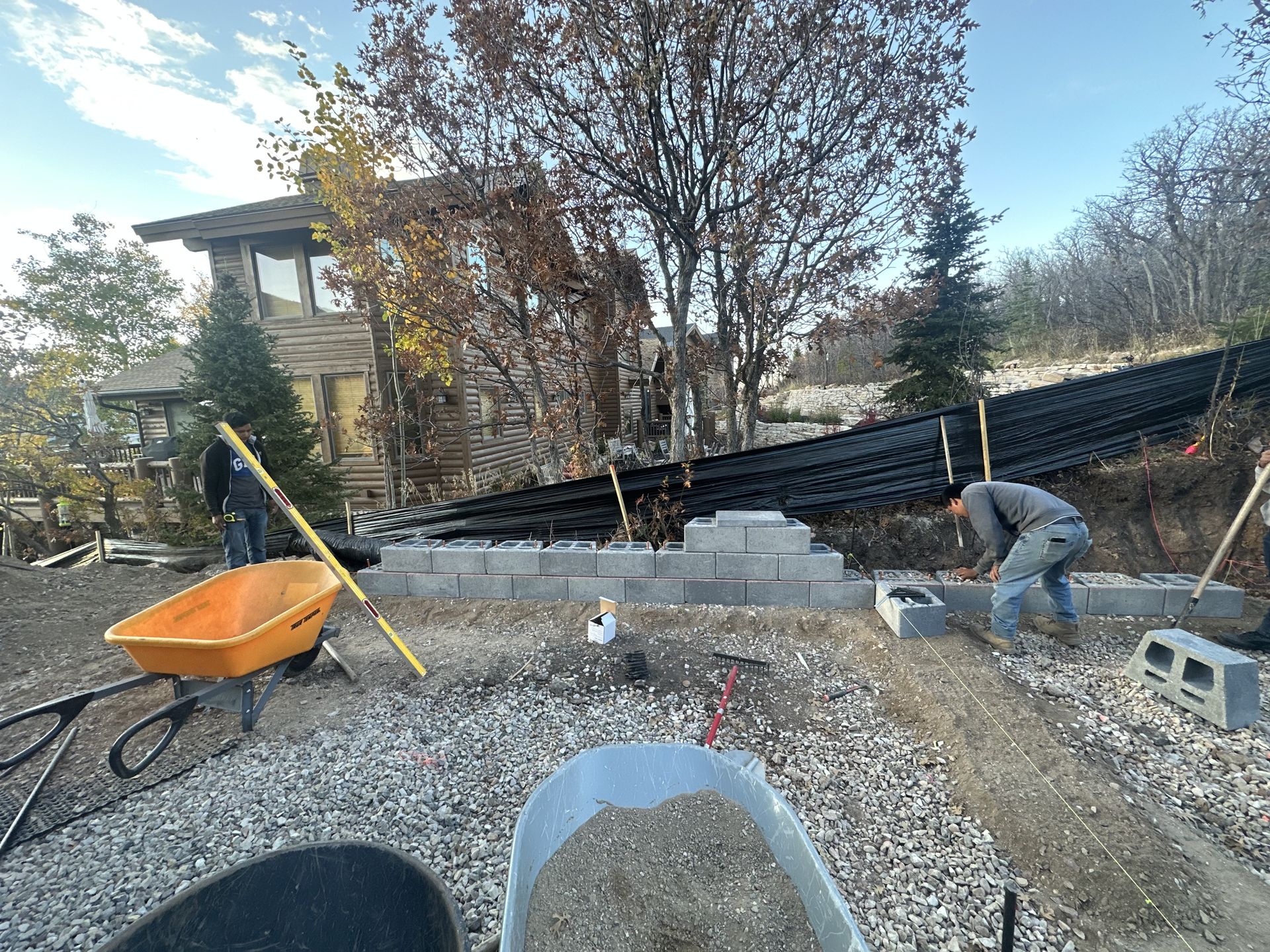 High West hardscaping project
