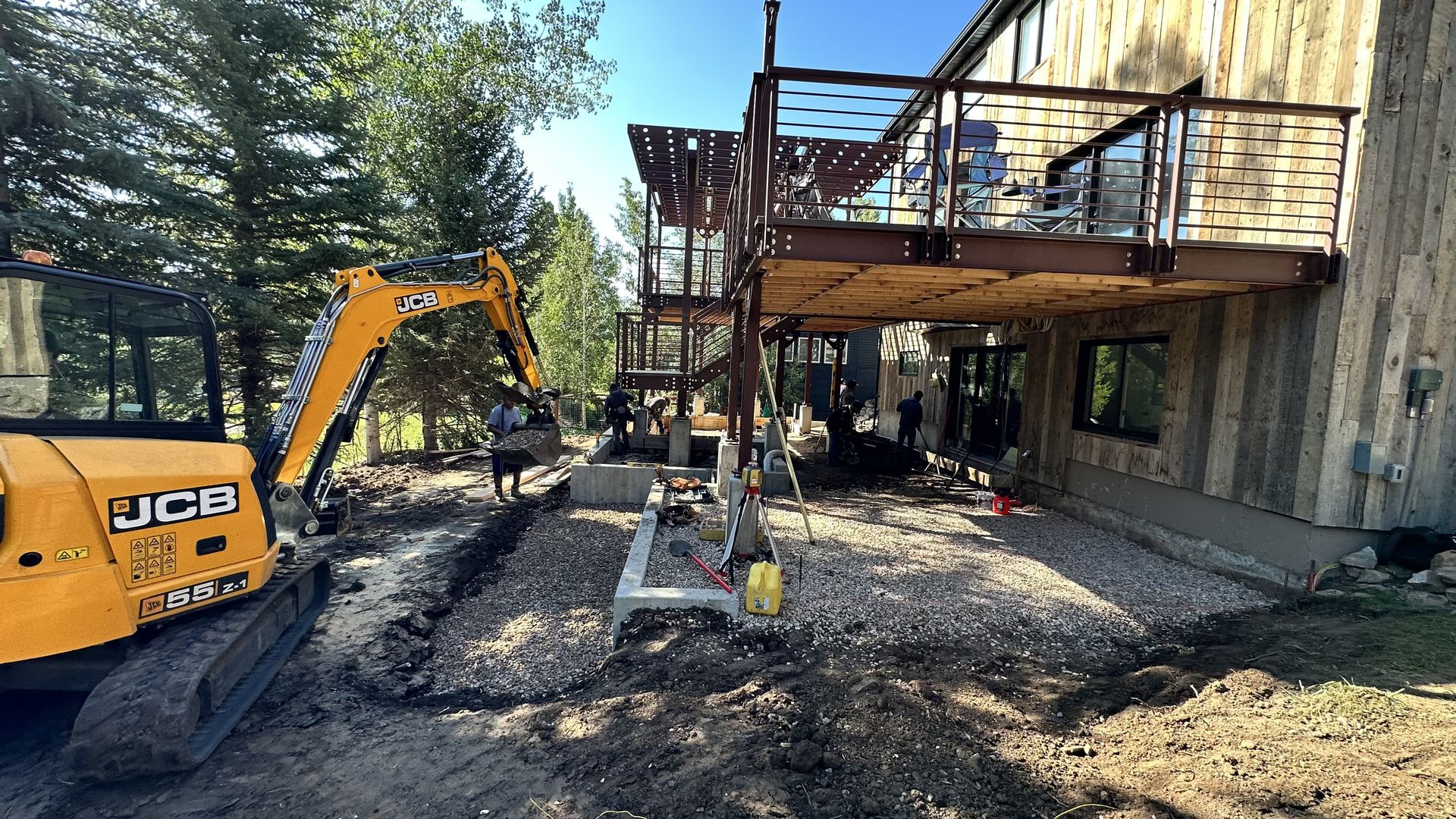 High West hardscaping project