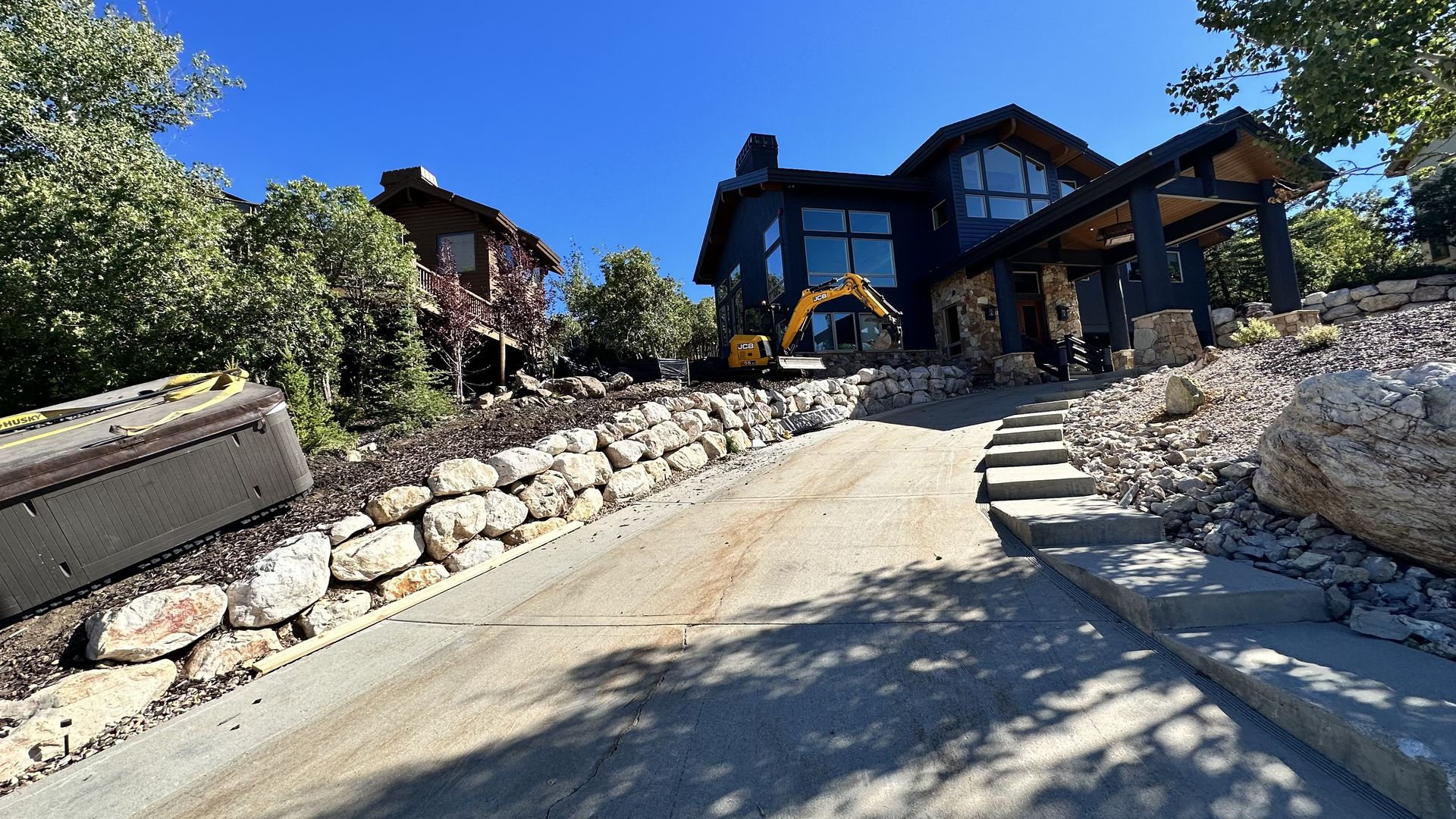 High West hardscaping project