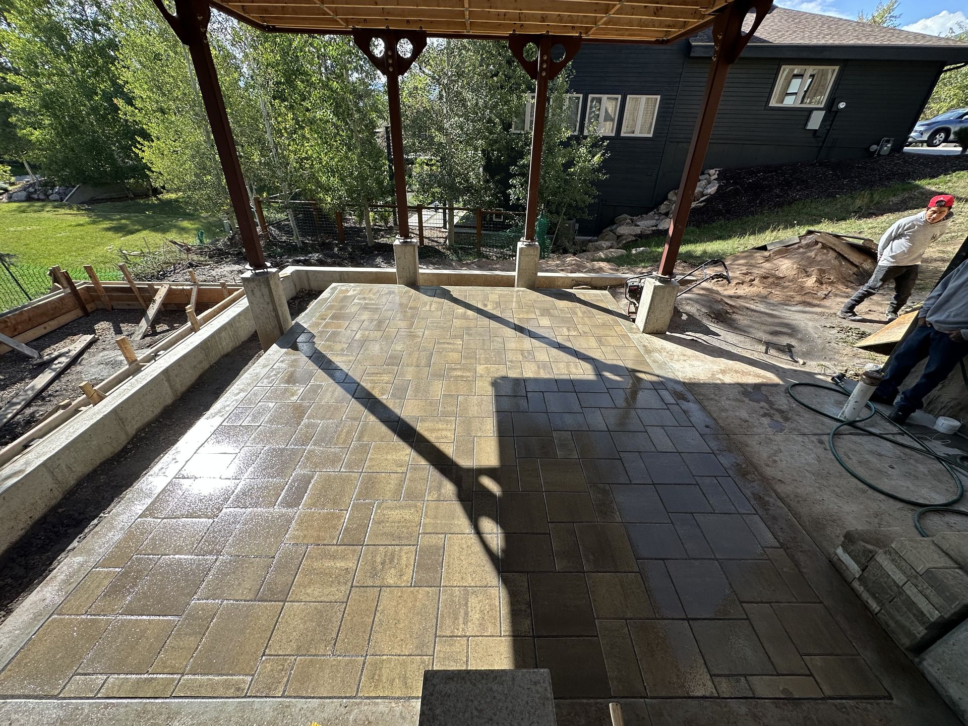High West hardscaping project