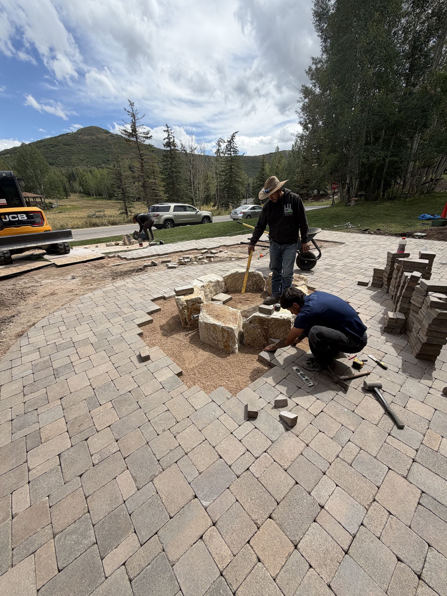 High West hardscaping project