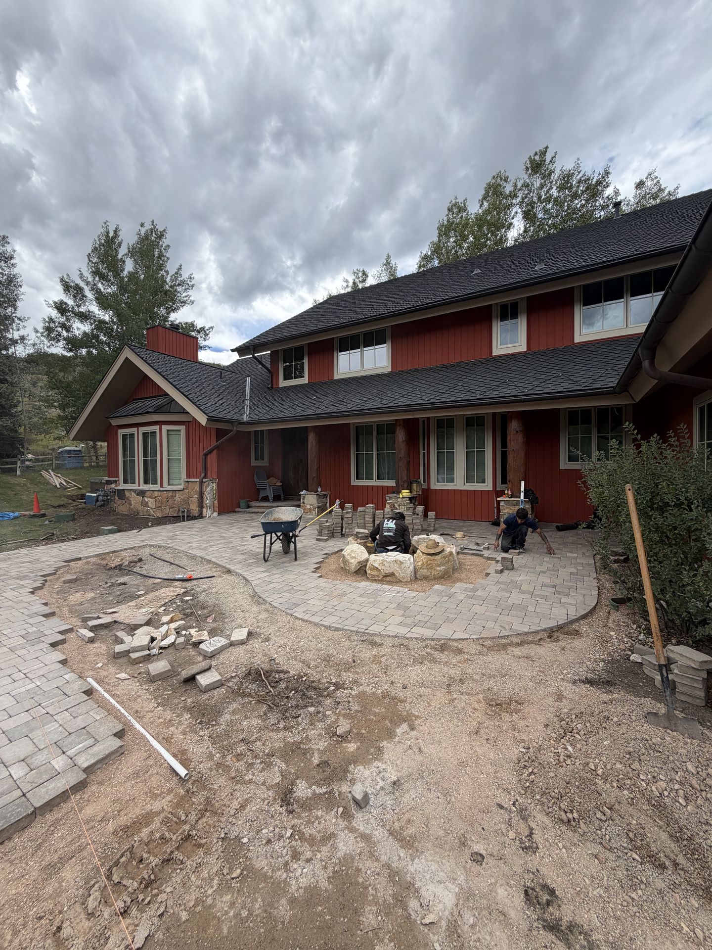 High West hardscaping project