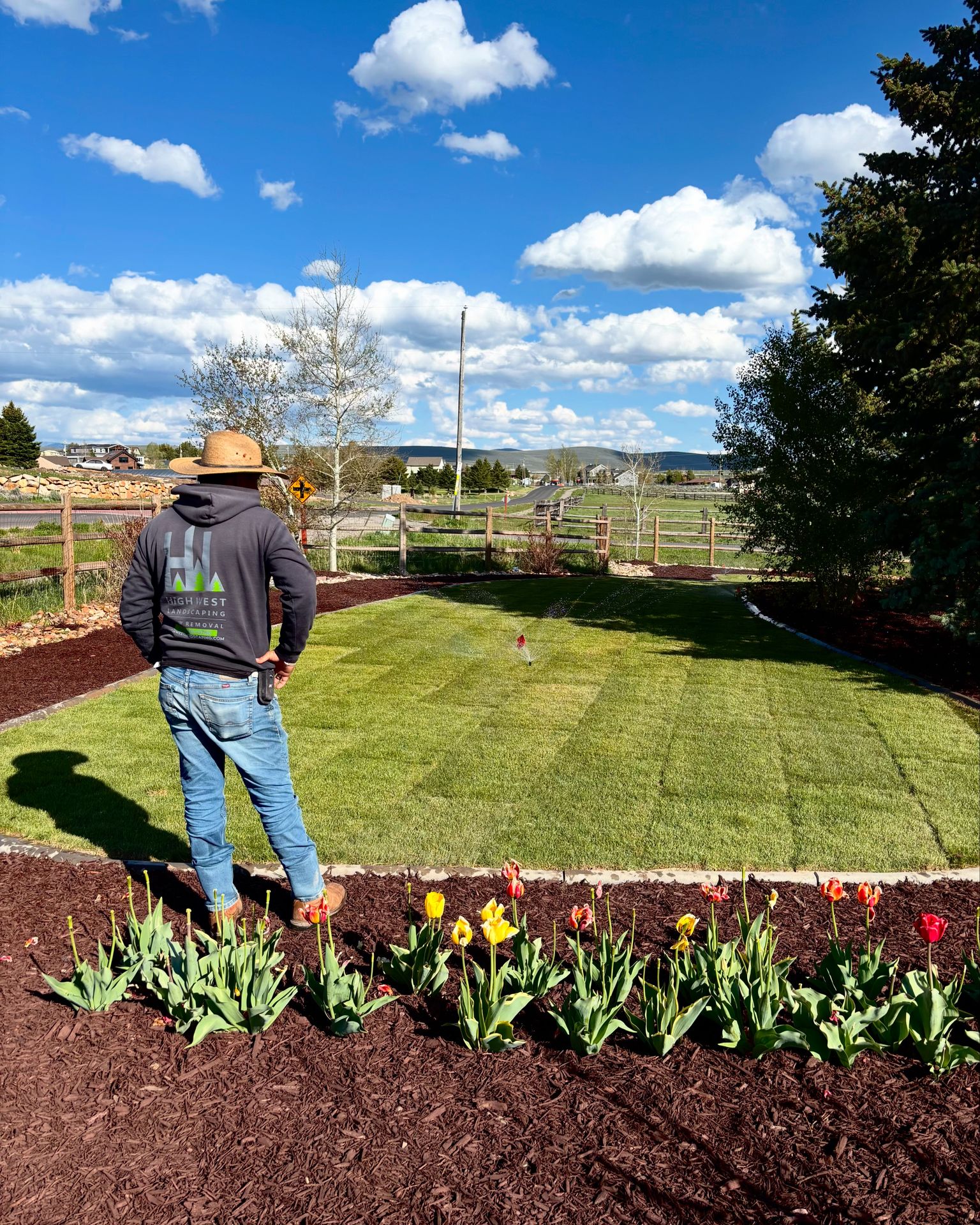 Finished landscaping and installation at a Park City home