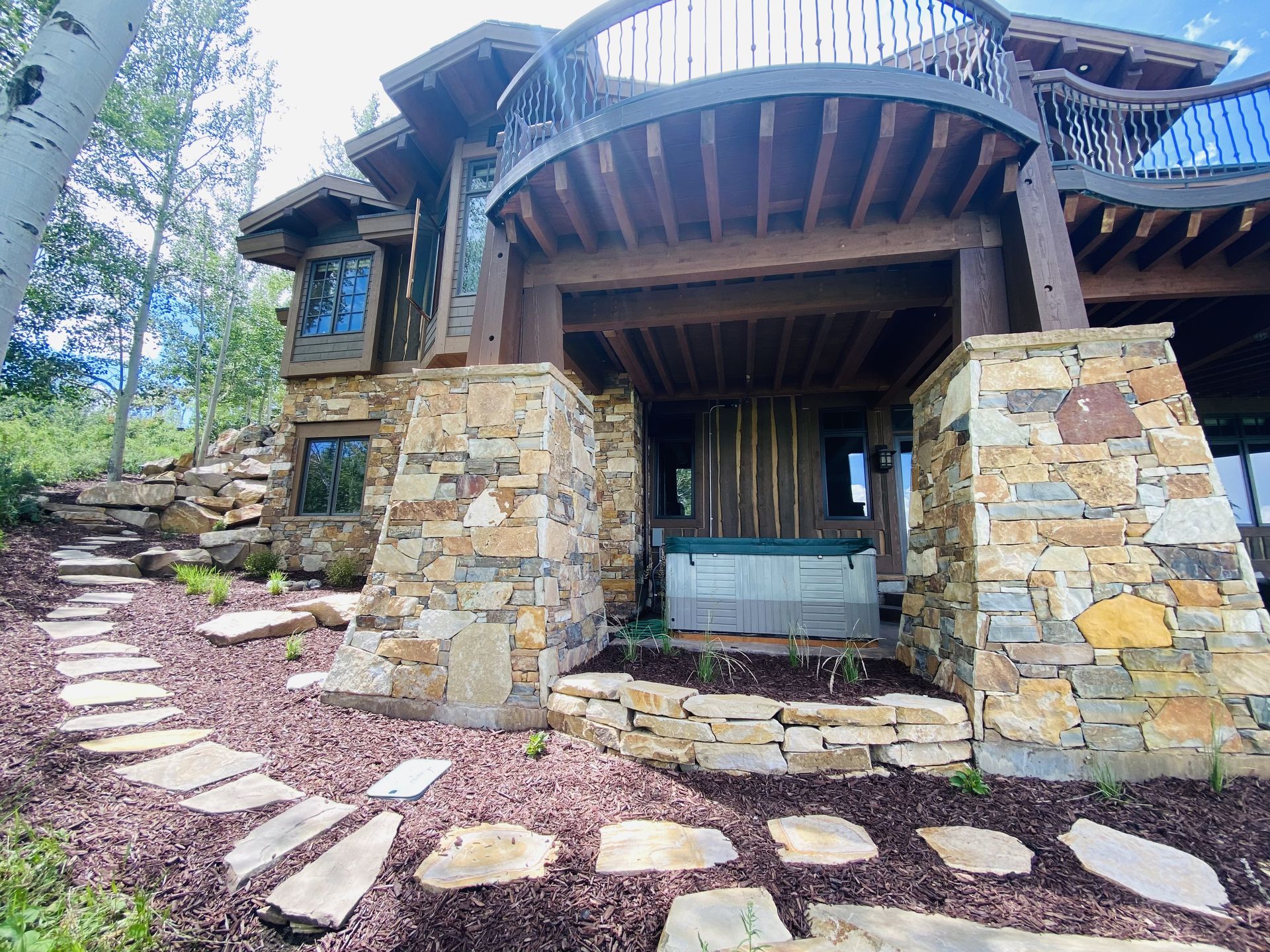 Maintained Park City property with clean beds and walkways
